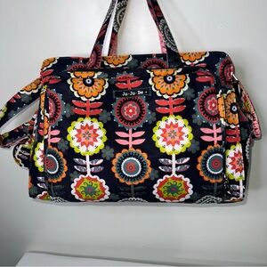 Ju-Ju-Be Dancing Dalia’s Diaper Bag in Navy, Pink, Yellow, Orange, Green